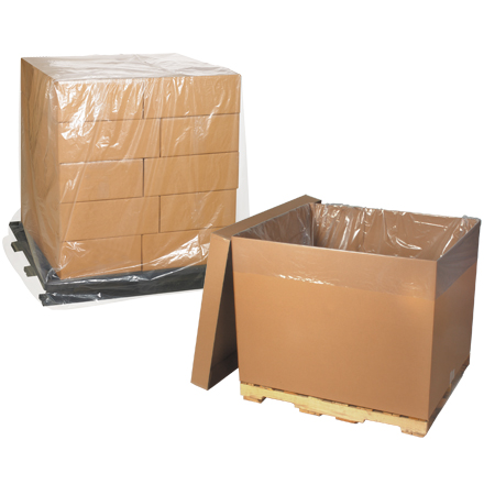 41 x 31 x 56" - 2 Mil Clear Pallet Covers