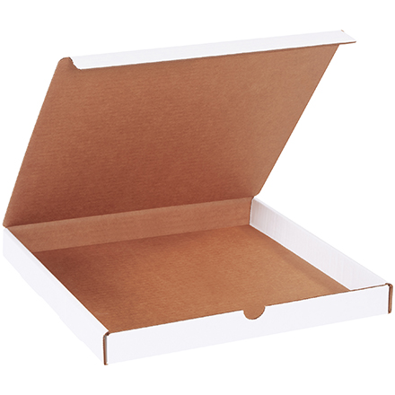 12 x 12 x 1 <span class='fraction'>1/4</span>" White Literature Mailers