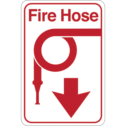 "Fire Hose" 9 x 6" Facility Sign