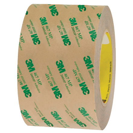 3" x 60 yds. (6 Pack) 3M<span class='tm'>™</span> 467MP Adhesive Transfer Tape Hand Rolls