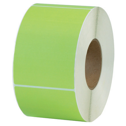 4 x 6" Green Thermal Transfer Labels
